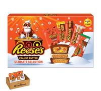 Rese's Big Cup Collection Box 305g - Premium Christmas Gifts Set with King-Size Big Cups, Caramel, Pieces & Puffs - Perfect for Peanut Butter Lovers! Bundle by UrbanShoppi (1x Selection Box 284g)