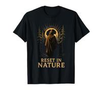 Reset in Nature Outdoor Reflection Graphic Design T-Shirt