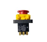 Reset Momentary Press Push Button YCZ4-A 7 Pins IP55 Protective Cover ON Off Electromagnetic Switch