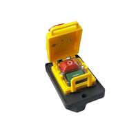 Reset Momentary Press Push Button YCZ4-A Emergency Stop 7 Pins ON OFF Red Green Electromagnetic Switch 1Pcs