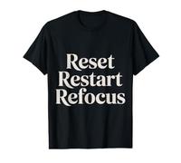 Reset Restart Refocus Growth Productivity Mindset - Value Graphic T-Shirt