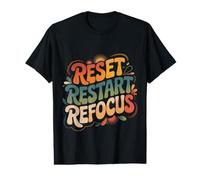 Reset Restart Refocus Growth Productivity Mindset |- Value Graphic T-Shirt