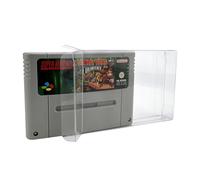 RESET RETRO 10 x Klarsicht Schutzhüllen passend für Super Nintendo SNES Modul 0,3mm Passgenau und Glasklar-PET-Reset Retro Game Protectors-cases-box-Staubdicht-UV-Schutz