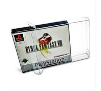 RESET RETRO 10x Clear Protective Cases Suitable for Sony PlayStation 1 Double Case Games in OVP 0.3 mm Perfect Fit and Crystal Clear PET Game Protectors-PS1 PS One Cases-Box Dustproof