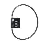 RESET-STS 4 Digit Combination Lightweight Security 80cm Cable Lock - Ideal for Bike, Helmet, Scooter, Gate, Shed, Suitcase - Black, 1 Pack