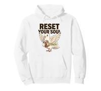 Reset Your Soul Sabbath Christian Rest Faith Dove Bible Day Pullover Hoodie