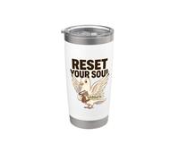 Reset Your Soul Sabbath Christian Rest Religious Day Observe Stainless Steel Insulated Tumbler
