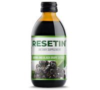 RESETIN Aronia & Black Grape Skin and Seed Extract 250ml - Antioxidant Liquid Food Supplement with Resveratrol, Quercetin, Catechin & Epicatechin - No Added Sugar, Vegan-100% Natural