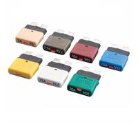 Resettable Blade Fuse Circuit Breaker 12V/24V 5-30A Automatic/Manual Reset Thermal Overload Protector Compatible with ATC Standard Fuse Box for Automotive for Marin(25A)