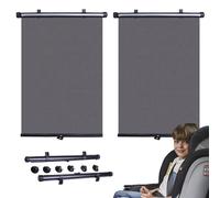 Resettable Car Window Parasol - Portable Sun Shade Roller Blind | Auto Side Window Rollers for Infant Pets Summer Heat UV Protection Panel with Suction Cups Accessories for Travel Daily Life, Famya