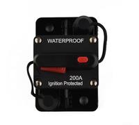 Resettable DC Circuit Breaker 30A 60A 100A up to 300A for 12-48V Systems with Manual Switch and M6 Terminals for Off-Road and Marine Applications (200A)