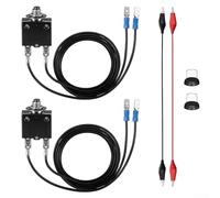 Resettable Fuse Kit with 3A and 5A Fuses, Circuit Breaker Tester for HVAC Systems, 24V ACDC and 125-250V AC, Heavy Duty for ALLIGATOR Clips, Professional Diagnostic Tool for Electrical(3 5A)