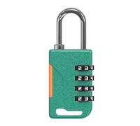 Resettable Padlock Device - 4 Digit Zinc Alloy Security Lock, Waterproof Heavy Strength Design | Usage Supporting Home School Gym Backpack Travel Luggage Suitcase Storage Box Case Protection