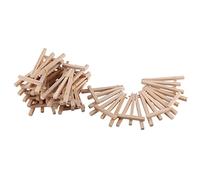 RESFNSE 24Pcs 12.7cm Mini Wooden Display Stands, Easels, Table Top Stands, Suitable for Children's Handicrafts, Business Cards