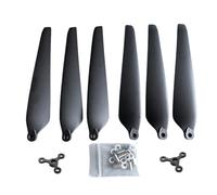 ResGcx 15 Inch 3-Blade Folding Propeller 15558 Reinforced Composite Prop For Heavy-Lift UAV Platforms, Compatible with 4115 4215 Motors, 1CW 1CCW (Only)(1pairpropand adapter)