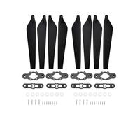 ResGcx 2880 Reinforced Carbon Composite Folding Propeller 28 Inch Propulsion strength Material For E5000 Class Power Systems For Training Heavy-Duty Operations 4/8Pcs(Black Props 8pcs)