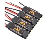 ResGcx 40A Brushless ESC Professional For Drones Drive System Integrated 5V 3A BEC Power Alignment Controller UAV 1PC(4 ESC with connector)