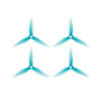 ResGcx 4PCS 51466 MCK V2 5inch 3-Blade PC Propeller Blades CW/CCW Fit For FPV Freestyle Drones(2Pairs Blue)