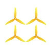 ResGcx 4PCS 51466 MCK V2 5inch 3-Blade PC Propeller Blades CW/CCW Fit For FPV Freestyle Drones(2Pairs Yellow)
