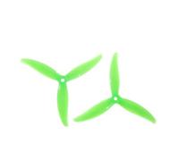 ResGcx 5130 MCK Reinforced 5.1-Inch 3-Blade Propeller M5 Center Hole For 5-Inch RC FPV Racing Drone and Quadcopter Propulsion Maintenance .1x3.0x3 Part (2 Pairs)(2pairs green)