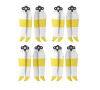 ResGcx 7238F Reinforced Low-Noise Quick-Release Propeller 7.2 Inch Propulsion Noise Design For Air 2S / Class Platforms 4/8Pcs(White Yellow 8pcs)