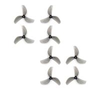 ResGcx 8PCS 45mm 3-Blade PC T-Mount Propeller Blades 1/1.5mm Shaft Hole CW/CCW Fit For FPV Freestyle Drones(4PAIRS 1mm GREY)