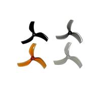 ResGcx D90-3 Reinforced 3.5-Inch 3-Blade Propeller M5 & T-Mount For RC Cinewhoop and Ducted Quadcopter Propulsion Maintenance Part (2 Pairs)(4pairs Black m5)