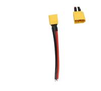 ResGcx XT60 Connector Set 1 to 2/3 Parallel Splitter or Bare Wire 14AWG for RC Lipo FPV Drone 1pc(XT60 Male line)