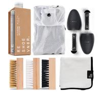 Resheovn8r Signature Kit 7 Piece Set Trainer Care Shoe Cleaning Laundry Bag Trees 3 Brushes and 4 oz of Solution 50 Cleans