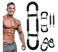 Reshline Twister Arm Trainer, Upgrade 20-110lb Adjustable Chest Workout Equipment, arm Trainer for Men, Portable Power Twister Bar, Spring Resistance for Home Workout Equipment
