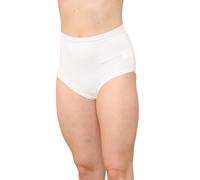 reshmen® 3 Womens Midnight Briefs Full Cotton Knickers Ladies Full Maxi Soft Stretchy Brief Women Cotton Pants Underwear Ideal daily wear (3 Knickers) White, 16