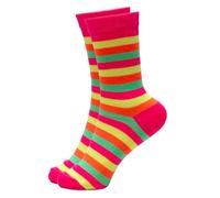 reshmena® 3 Bright Rainbow Striped Women's Crew Socks Women's Rainbow Socks Girls Multicolour Striped Socks, ladies Striped Socks Girls Rainbow Socks Rainbow