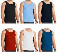 reshmena® 3 Mens Cotton Vests Tank Tops Sleeveless Plain Breathable Slim Fit Summer Top Vest Everyday Athletic wear Men Workout Shirts Assorted Colours Assorted XXL