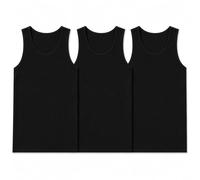 reshmena® 3 Mens Cotton Vests Tank Tops Sleeveless Plain Breathable Slim Fit Summer Top Vest Everyday Athletic wear Men Workout Shirts Black, XXL