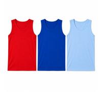 reshmena® 3 Mens Cotton Vests Tank Tops Sleeveless Plain Breathable Slim Fit Summer Top Vest Everyday Athletic wear Men Workout Shirts Vest Assorted 5XL