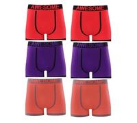 reshmena® 6 Awesome Men's Boxer Shorts Neon Seamless Fit Plain Trunk with Awesome Stretchy Waistband Soft Mens Everyday Briefs Sports Mens Underwear (ROP) XL