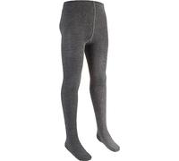 Reshmena® Girls Cotton Tights - Plain, Warm, Thick, Super Soft School Uniform Tights (Pack 1) - Grey, 3-4 Yrs