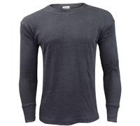 reshmena® Men's Thermal Underwear Sets Tops & Bottoms Full Sleeve Top Vest & Long Johns Trousers Thermals Winter Men Set Base Layer Full Sleeve Charcoal Top, Small