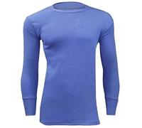 reshmena® Men's Thermal Underwear Sets Tops & Bottoms Full Sleeve Top Vest & Long Johns Trousers Thermals Winter Men Set Base Layer Top Blue Full Sleeve,XL