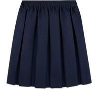 reshmena® Skirt Girls School Uniform Skirt Back to School Uniform Skirts - Kids Girls Summer Skirts Formal Dress Bottom Round Pleated Stretch Skirt 4-5 yrs Navy