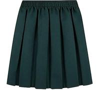 reshmena® Skirt Girls School Uniform Skirt Back to School Uniform Skirts - Kids Girls Summer Skirts Formal Dress Bottom Round Pleated Stretch Skirt 15-16 yrs Green