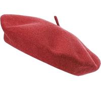 reshmena® Womens Classic French Beret Hat, Red Wool, Traditional Style Beret Hat Women Wool Solid Color French Style - Vintage Women's Berets for Ladies UK Artist Hat Beret Burnt Orange