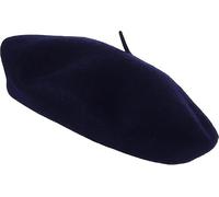 reshmena® Womens Classic French Beret Hat, Red Wool, Traditional Style Beret Hat Women Wool Solid Color French Style - Vintage Women's Berets for Ladies UK Artist Hat Beret Black