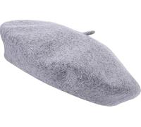 reshmena® Womens Classic French Beret Hat, Red Wool, Traditional Style Beret Hat Women Wool Solid Color French Style - Vintage Women's Berets for Ladies UK Artist Hat Beret Light Grey