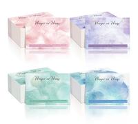 Resholder 400 Pcs Prayer Cards Bulk Church Visiting Cards Catholic Baptism Funeral Gifts Christian Scripture for First Communion Fathers Day Women Christening Favors Guest Gifts(Watercolor Marble)