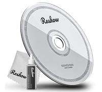 Reshow CD Player Cleaner - Laser Lens and Disc Cleaning Set for CD/VCD/DVD Player, Includes Microfiber Cloth, Cleaning Disc and Solution