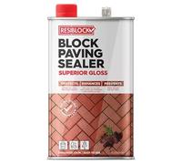 Resiblock Superior Block Paving Sealer - Easy To Apply - Resistance to De-icing Salts - Gloss - 5 Litre