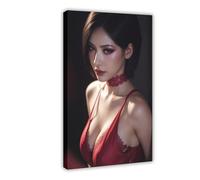 Resident Ada Wong Evil 7 Canvas Poster Bedroom Decor Landscape Office Room Decor Gift Frame-style 12x18inch(30x45cm)