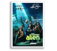 Resident Alien Cast Signed Autograph A4 Poster Photo Print TV Show Season Series Framed Boxset Memorabilia Gift Alan Tudyk (Resident Alien, A4 Poster Only)