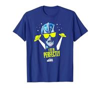 Resident Alien I Fit in Perfectly - Officially Licensed T-Shirt, Men, Royal Blue, Large